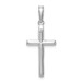 14k White Gold Reversible Latin Cross Pendant - (A89-474) 14k White Gold Reversible Latin Cross Pendant - (A89-474)