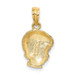 14K Yellow Gold Boy Head Charm Pendant - (A89-622) 14K Yellow Gold Boy Head Charm Pendant - (A89-622)