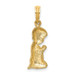14K Yellow Gold Praying Boy Charm Pendant - (A89-671) 14K Yellow Gold Praying Boy Charm Pendant - (A89-671)