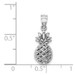 14K White Gold Polished 3D Pineapple Pendant - (A90-460)