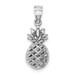 14K White Gold Polished 3D Pineapple Pendant - (A90-460)
