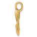 14K Yellow Gold 3-D & Polished WHALE TAIL Charm Pendant - (A91-474)
