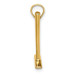 14K Yellow Gold 3-D Hammer Charm Pendant - (A91-871)
