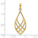14K Yellow Gold Celtic Knot Teardrop Charm Pendant - (A92-204) 14K Yellow Gold Celtic Knot Teardrop Charm Pendant - (A92-204)