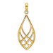 14K Yellow Gold Celtic Knot Teardrop Charm Pendant - (A92-204) 14K Yellow Gold Celtic Knot Teardrop Charm Pendant - (A92-204)