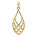 14K Yellow Gold Celtic Knot Teardrop Charm Pendant - (A92-204) 14K Yellow Gold Celtic Knot Teardrop Charm Pendant - (A92-204)