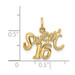14K Yellow Gold Sweet 16 Birthday Charm Pendant - (A98-557) 14K Yellow Gold Sweet 16 Birthday Charm Pendant - (A98-557)