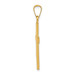 14K Yellow Gold Brushed and Polished Latin Cross Pendant - (B11-215)