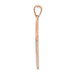 14K Rose Gold Rhodium Hollow Cross Pendant - (B11-316) 14K Rose Gold Rhodium Hollow Cross Pendant - (B11-316)