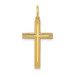 14K Yellow Gold Laser Designed Cross Pendant 26mm length - (B11-686) 14K Yellow Gold Laser Designed Cross Pendant 26mm length - (B11-686)