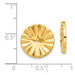 14K Yellow Gold Polished Sunburst Earrings Jackets - (B36-700)