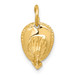 14K Yellow Gold Fireman's Hat Charm - (A82-469) 14K Yellow Gold Fireman's Hat Charm - (A82-469)