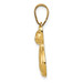 14K Yellow Gold Cat Charm - (A82-576)