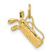 14K Yellow Gold Golf Bag Charm - (A82-587) 14K Yellow Gold Golf Bag Charm - (A82-587)