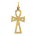 14K Yellow Gold Ankh Cross Charm - (A82-923)
