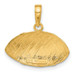 14K Yellow Gold Football Profile Pendant - (A83-518) 14K Yellow Gold Football Profile Pendant - (A83-518)
