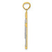 14K Yellow Gold Yellow Gold Rhodium Plated Cross Pendant - (A84-118) 14K Yellow Gold Yellow Gold Rhodium Plated Cross Pendant - (A84-118)