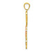 14K Yellow Gold and Rhodium Plated Hearts Pendant - (A84-145) 14K Yellow Gold and Rhodium Plated Hearts Pendant - (A84-145)