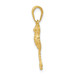 14K Yellow Gold Solid Polished Open-Backed Frog Pendant - (A84-339) 14K Yellow Gold Solid Polished Open-Backed Frog Pendant - (A84-339)
