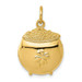 14K Yellow Gold Pot of Gold Charm - (A84-421) 14K Yellow Gold Pot of Gold Charm - (A84-421)