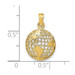 14K Yellow Gold Polished Globe Pendant - (A84-441) 14K Yellow Gold Polished Globe Pendant - (A84-441)