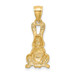 14K Yellow Gold Diamond-cut Rabbit Pendant - (A84-745) 14K Yellow Gold Diamond-cut Rabbit Pendant - (A84-745)