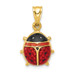 14K Yellow Gold Enameled Ladybug Charm - (A84-751) 14K Yellow Gold Enameled Ladybug Charm - (A84-751)