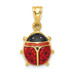 14K Yellow Gold Enameled Ladybug Charm - (A84-751) 14K Yellow Gold Enameled Ladybug Charm - (A84-751)