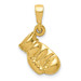 14K Yellow Gold Boxing Glove Pendant - (A84-811) 14K Yellow Gold Boxing Glove Pendant - (A84-811)