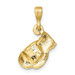 14K Yellow Gold Boxing Glove Pendant - (A84-811) 14K Yellow Gold Boxing Glove Pendant - (A84-811)