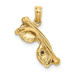 14K Yellow Gold Aqua Enameled Sunglasses Pendant - (A85-169)