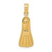 14K Yellow Gold Scuba Flipper Pendant - (A85-198) 14K Yellow Gold Scuba Flipper Pendant - (A85-198)