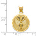 14K Yellow Gold Polished & Diamond-cut Corpus Circle Pendant 23.5mm length - (A85-685) 14K Yellow Gold Polished & Diamond-cut Corpus Circle Pendant 23.5mm length - (A85-685)