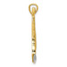 14K Two-tone Gold with Rhodium Diamond-cut Polished Giraffe Pendant - (A85-701) 14K Two-tone Gold with Rhodium Diamond-cut Polished Giraffe Pendant - (A85-701)