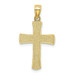 14k Yellow Gold Diamond-cut Latin Cross Pendant - (A85-866) 14k Yellow Gold Diamond-cut Latin Cross Pendant - (A85-866)