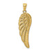 14k Yellow Gold Polished Two Level Angel Wing Pendant - (A86-300) 14k Yellow Gold Polished Two Level Angel Wing Pendant - (A86-300)