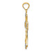 14K Yellow Gold Rhodium Reversible Cross Pendant - (A86-947) 14K Yellow Gold Rhodium Reversible Cross Pendant - (A86-947)