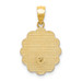 14K Yellow Gold Yellow & White Gold Two-tone Baptism Pendant - (A87-122)