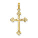 10K Yellow Gold 2-D Narrow Crucifix With Spade Tips Charm Pendant - (A89-211) 10K Yellow Gold 2-D Narrow Crucifix With Spade Tips Charm Pendant - (A89-211)