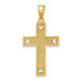 14K Yellow Gold I Love Jesus Cross With Hearts Charm Pendant - (A92-793) 14K Yellow Gold I Love Jesus Cross With Hearts Charm Pendant - (A92-793)