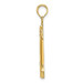 14K Yellow Gold 2-D & Polished Cape May Lighthouse Charm Pendant - (A92-795)