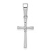 14K White Gold Diamond Accent Cross Pendant - (A97-251)