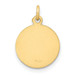 14K Yellow Gold Our Lady Of The Assumption Medal Charm 12mm width - (B11-250) 14K Yellow Gold Our Lady Of The Assumption Medal Charm 12mm width - (B11-250)