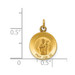 14K Yellow Gold Saint Patrick Medal Charm 12mm width - (B11-538) 14K Yellow Gold Saint Patrick Medal Charm 12mm width - (B11-538)