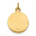 14K Yellow Gold Saint George Medal Charm 12mm width - (B11-696) 14K Yellow Gold Saint George Medal Charm 12mm width - (B11-696)