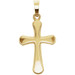 14K Yellow Gold 20x13.8mm Cross Pendant - (A94-573) 14K Yellow Gold 20x13.8mm Cross Pendant - (A94-573)