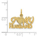 14K Yellow Gold I (Heart) My Husband Charm - (A82-829) 14K Yellow Gold I (Heart) My Husband Charm - (A82-829)