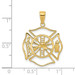14K Yellow Gold Fireman Shield Pendant - (A82-968) 14K Yellow Gold Fireman Shield Pendant - (A82-968)
