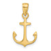 14K Yellow Gold Anchor Pendant - (A83-156)