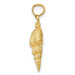 14K Yellow Gold Conch Shell Pendant - (A83-175)